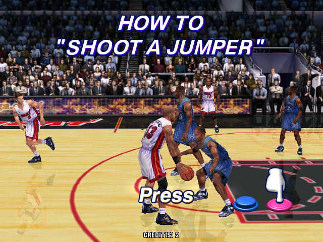 Virtua NBA (Arcade) screenshot: Instructions