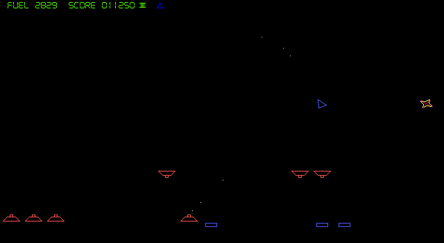 Graviton II (DOS) screenshot: Level 3: lights out!
