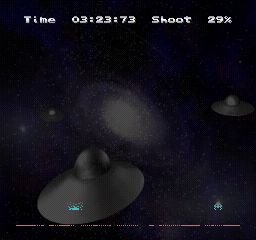 Space Invaders 2000 (PlayStation) screenshot: Game over