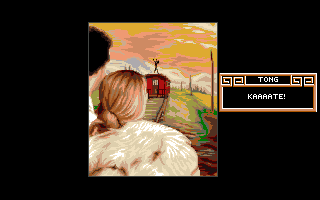 Heart of China (Amiga) screenshot: Khaaaaaan! - I mean Kaaaate!