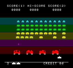 Space Invaders 2000 (PlayStation) screenshot: The other variant