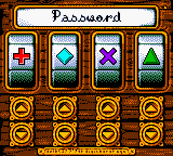 Walt Disney's Snow White and the Seven Dwarfs (Game Boy Color) screenshot: Password