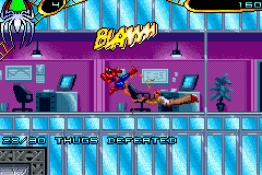 Spider-Man 2 (Game Boy Advance) screenshot: It's annoying that the objective never disappears in this level.