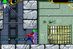 Spider-Man 2 (Game Boy Advance) screenshot: Looks like I need a key to go through.