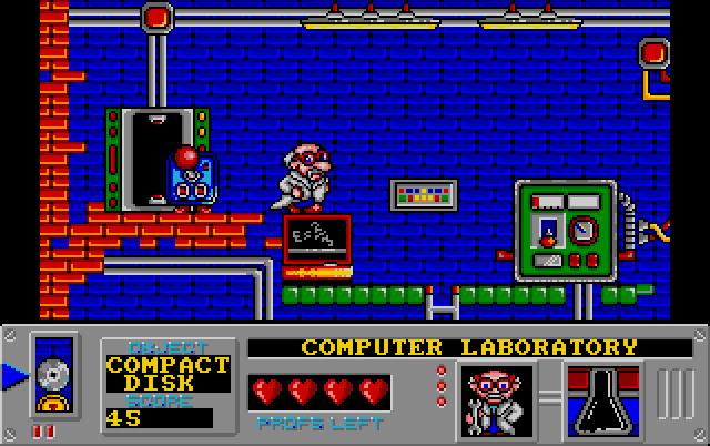 Mad Professor Mariarti (Amiga) screenshot: Beware of the killer joystick