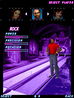 Midnight Bowling 3D (Symbian) screenshot: Player selection