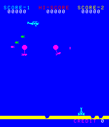 Screenshot of Balloon Bomber (Arcade, 1980) - MobyGames