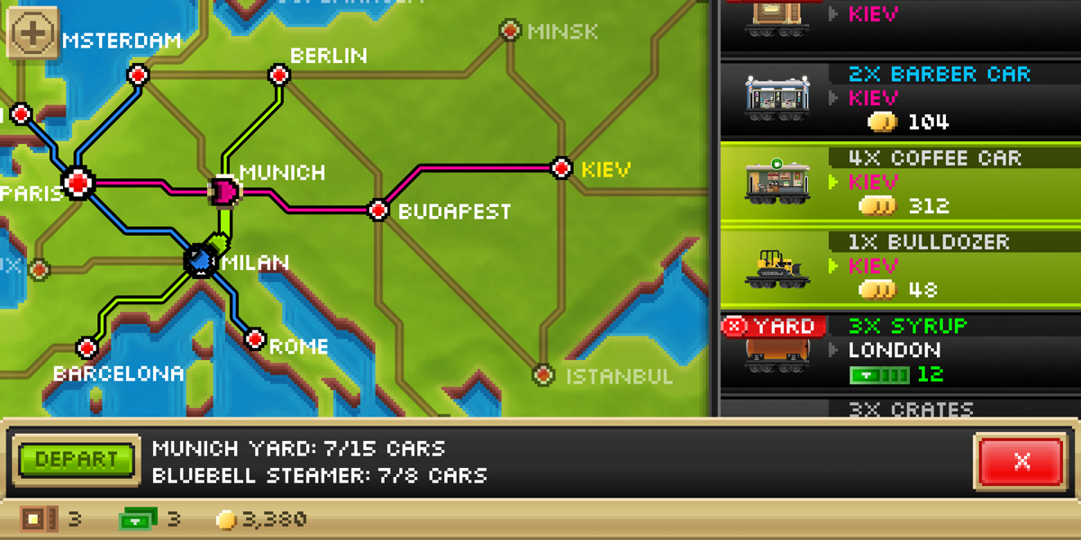 Screenshot of Pocket Trains (Android, 2013) MobyGames