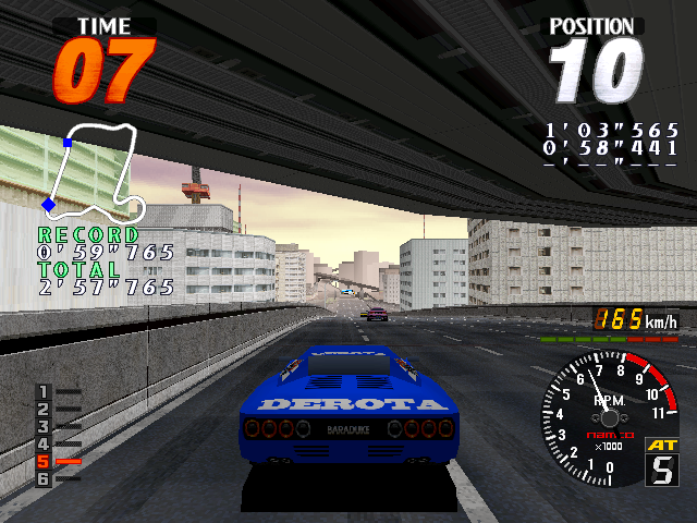 Screenshot of Rave Racer (Arcade, 1995) - MobyGames