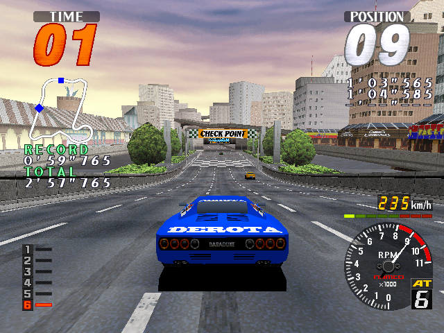 Screenshot of Rave Racer (Arcade, 1995) - MobyGames