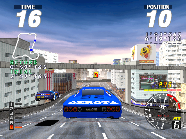 Screenshot of Rave Racer (Arcade, 1995) - MobyGames