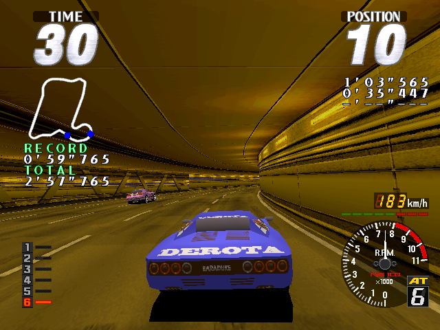 Screenshot of Rave Racer (Arcade, 1995) - MobyGames