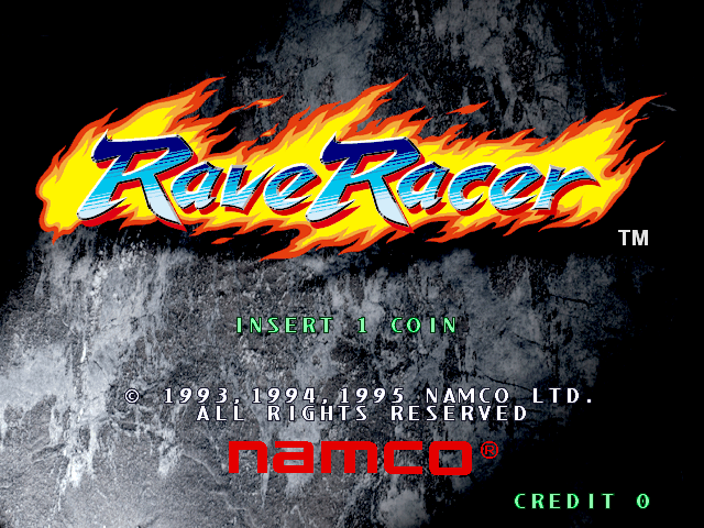 Screenshot of Rave Racer (Arcade, 1995) - MobyGames