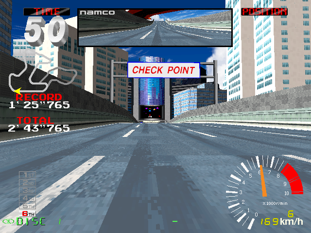 Screenshot of Ridge Racer 2 (Arcade, 1994) - MobyGames