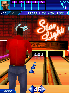 Midnight Bowling 3D (Symbian) screenshot: Setting position