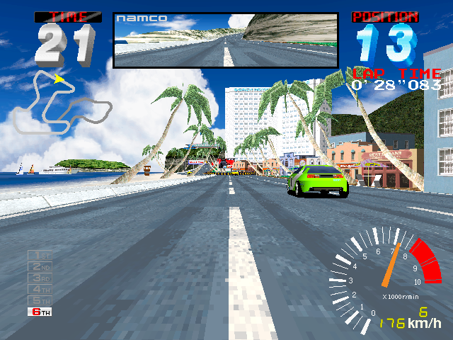 Screenshot Of Ridge Racer 2 (arcade, 1994) - Mobygames