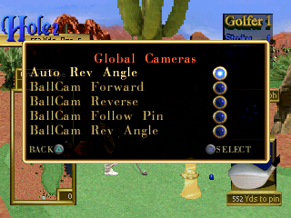 Screenshot of Peter Jacobsen's Golden Tee Golf (PlayStation, 1998 ...