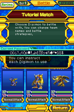 Screenshot of Digimon: World Championship (Nintendo DS, 2008) - MobyGames