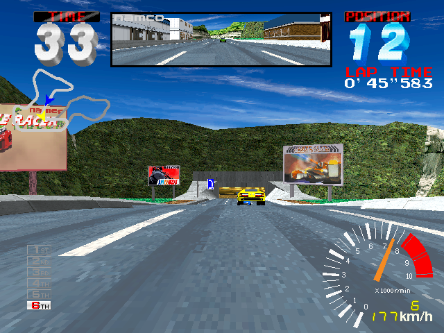 Screenshot of Ridge Racer 2 (Arcade, 1994) - MobyGames