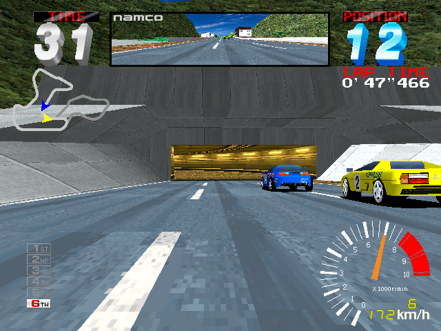 Screenshot of Ridge Racer 2 (Arcade, 1994) - MobyGames