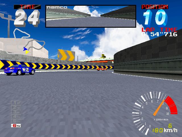 Screenshot of Ridge Racer 2 (Arcade, 1994) - MobyGames