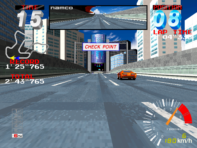 Screenshot of Ridge Racer 2 (Arcade, 1994) - MobyGames