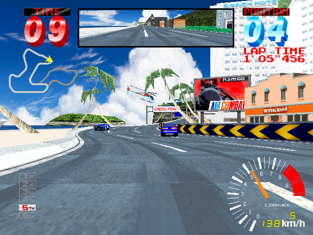 Screenshot of Ridge Racer 2 (Arcade, 1994) - MobyGames