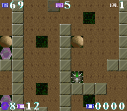 RockFall (SNES) screenshot: First level start