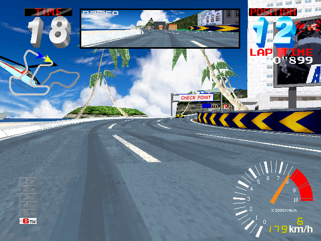 Screenshot of Ridge Racer 2 (Arcade, 1994) - MobyGames