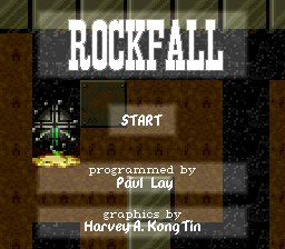 Screenshot of RockFall (SNES, 2013) - MobyGames