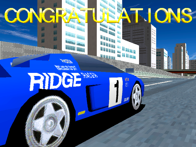 Screenshot of Ridge Racer 2 (Arcade, 1994) - MobyGames