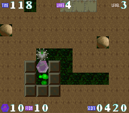 Screenshot of RockFall (SNES, 2013) - MobyGames