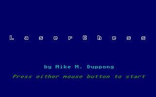 Laser Chess (Atari ST) screenshot: Title screen