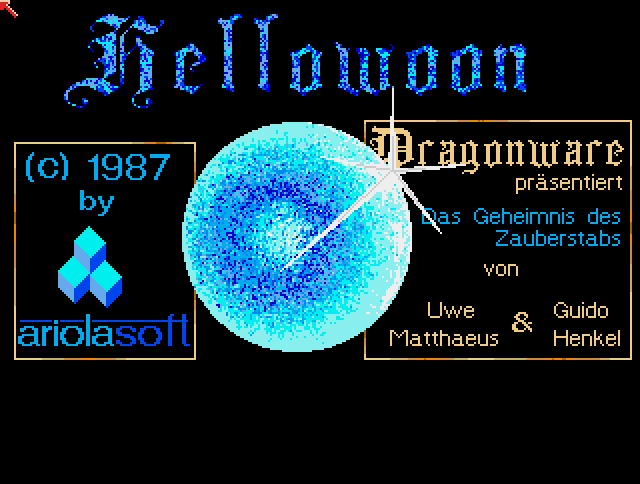 Hellowoon: Das Geheimnis des Zauberstabs (Amiga) screenshot: Credits
