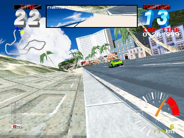 Screenshot of Ridge Racer 2 (Arcade, 1994) - MobyGames