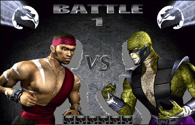 Mortal Kombat 4 (Arcade) screenshot: Battle 1
