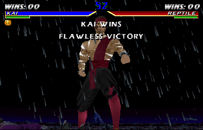 Mortal Kombat 4 (Arcade) screenshot: Kai wins