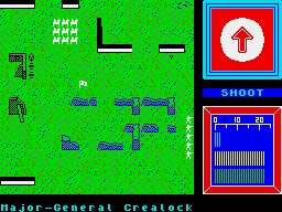 Zulu War (ZX Spectrum) screenshot: General Unit