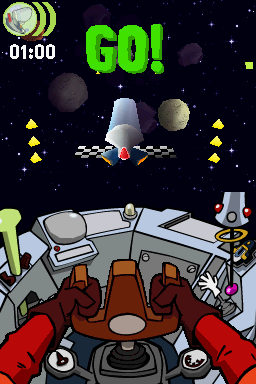 Galaxy Racers (Nintendo DS) screenshot: Go!