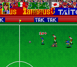 Super Soccer Champ (SNES) screenshot: Dumb referee