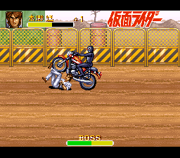 Kamen Rider (SNES) screenshot: That hurts