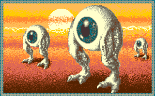 Powerstyx (Amiga) screenshot: Level 4 done