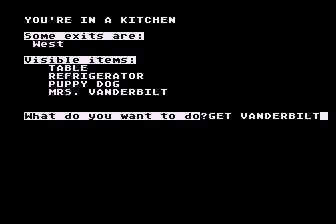 Dateline Titanic (Atari 8-bit) screenshot: I Found Mrs. Vanderbilt