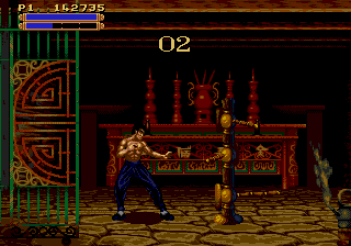 Dragon: The Bruce Lee Story (Genesis) screenshot: Practice makes perfect.