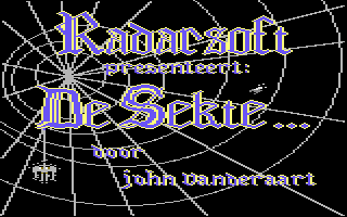De Sekte... (Commodore 64) screenshot: Title screen