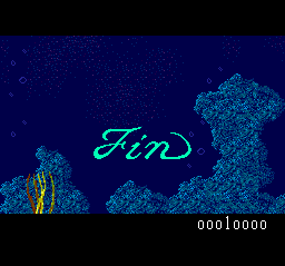 Deep Blue (TurboGrafx-16) screenshot: Game Over Screen.