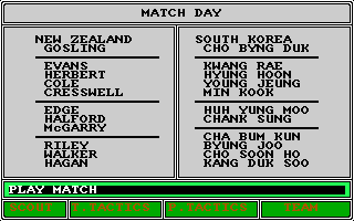 Tracksuit Manager (Amiga) screenshot: Watching a match