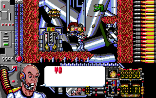 Oberon 69 (Amiga) screenshot: Moving to the underground