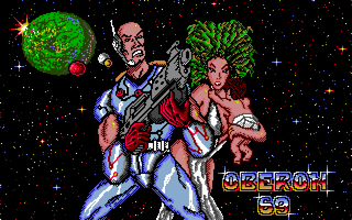 Oberon 69 (Amiga) screenshot: Title screen