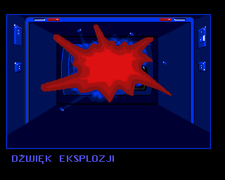 Pepe Śrubokręcik (Amiga) screenshot: Sudden explosion